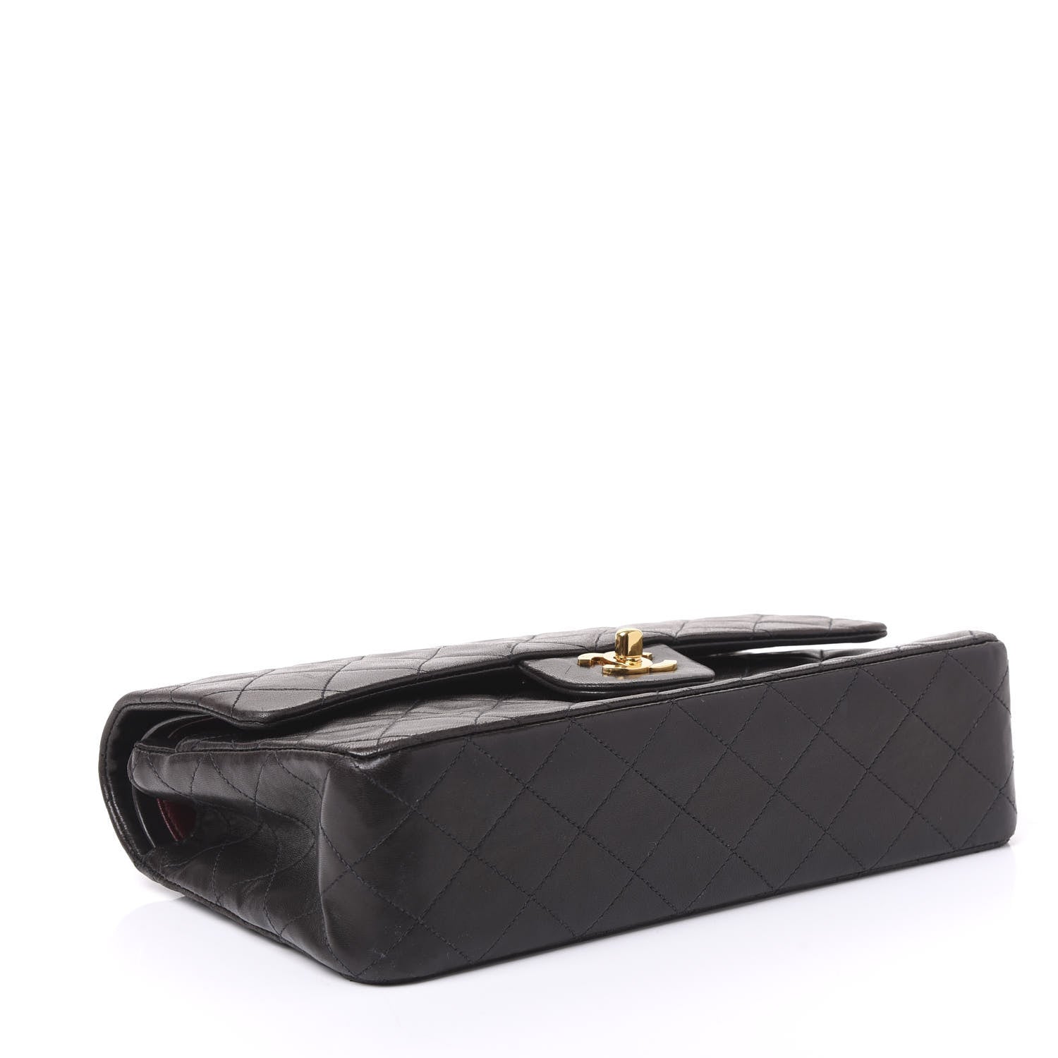 Chanel Lambskin Quilted Medium Double Flap Black 3 of 9