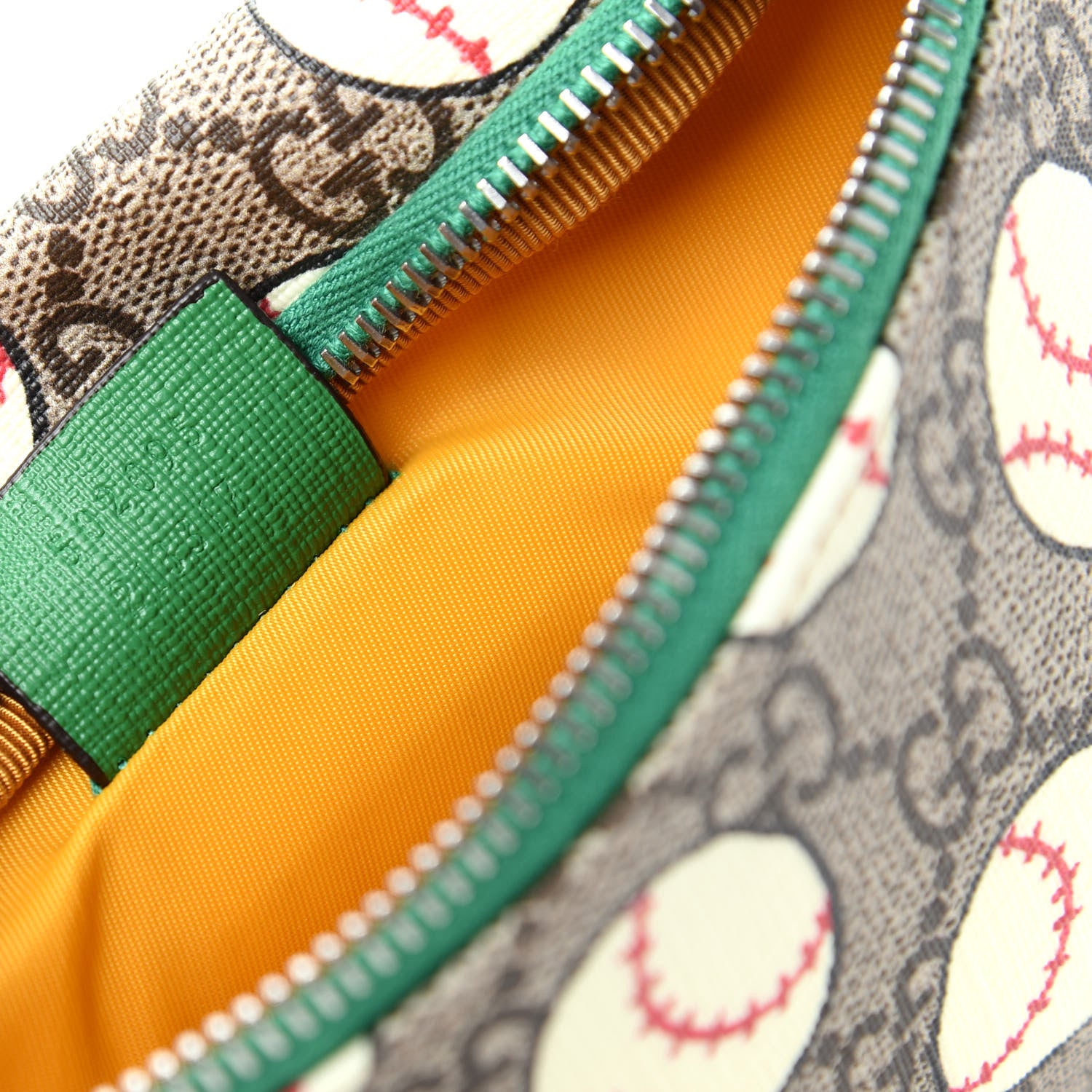 Gucci GG Supreme Monogram Baseballs Web Childrens Belt Bag 9 of 9