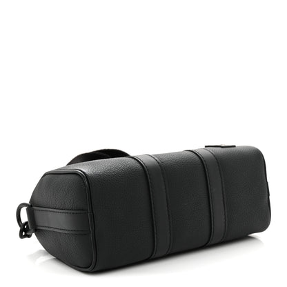 Louis Vuitton Grained Calfskin Aerogram Keepall XS Black 4 of 9