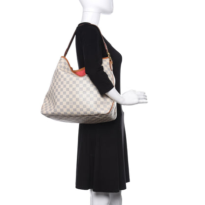 Louis Vuitton Damier Azur Delightful MM Pink 2 of 12