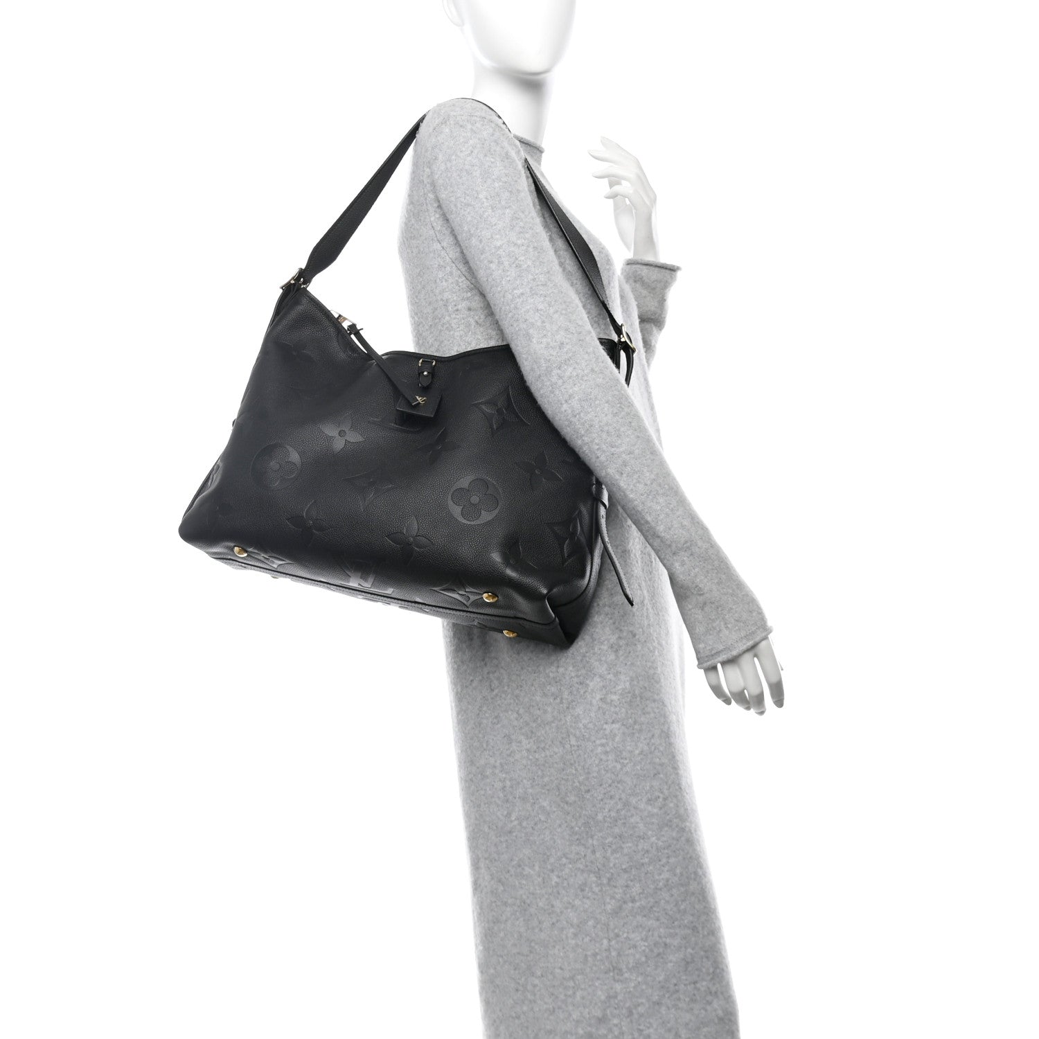 Louis Vuitton Empreinte Monogram Giant CarryAll MM Black 2 of 10