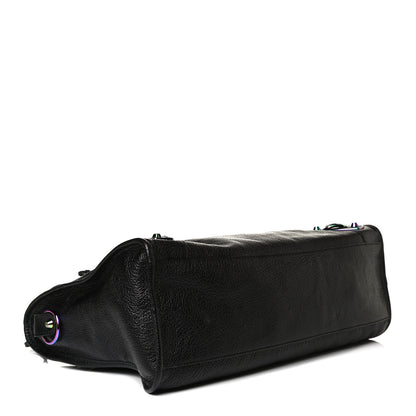 Balenciaga Chevre Iridescent Metallic Edge Hardware City Black 4 of 13