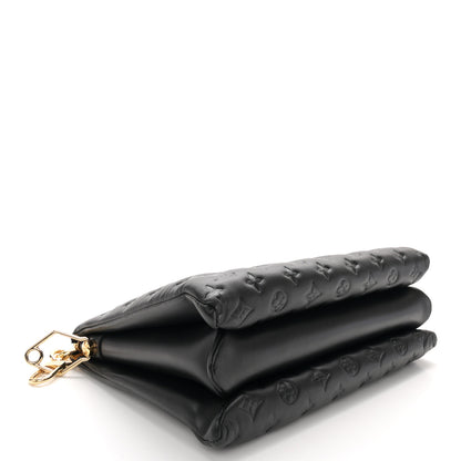 Louis Vuitton Lambskin Embossed Monogram Coussin MM Black 4 of 12