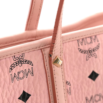 MCM Visetos Medium Anya Shopper Tote Light Pink 10 of 13