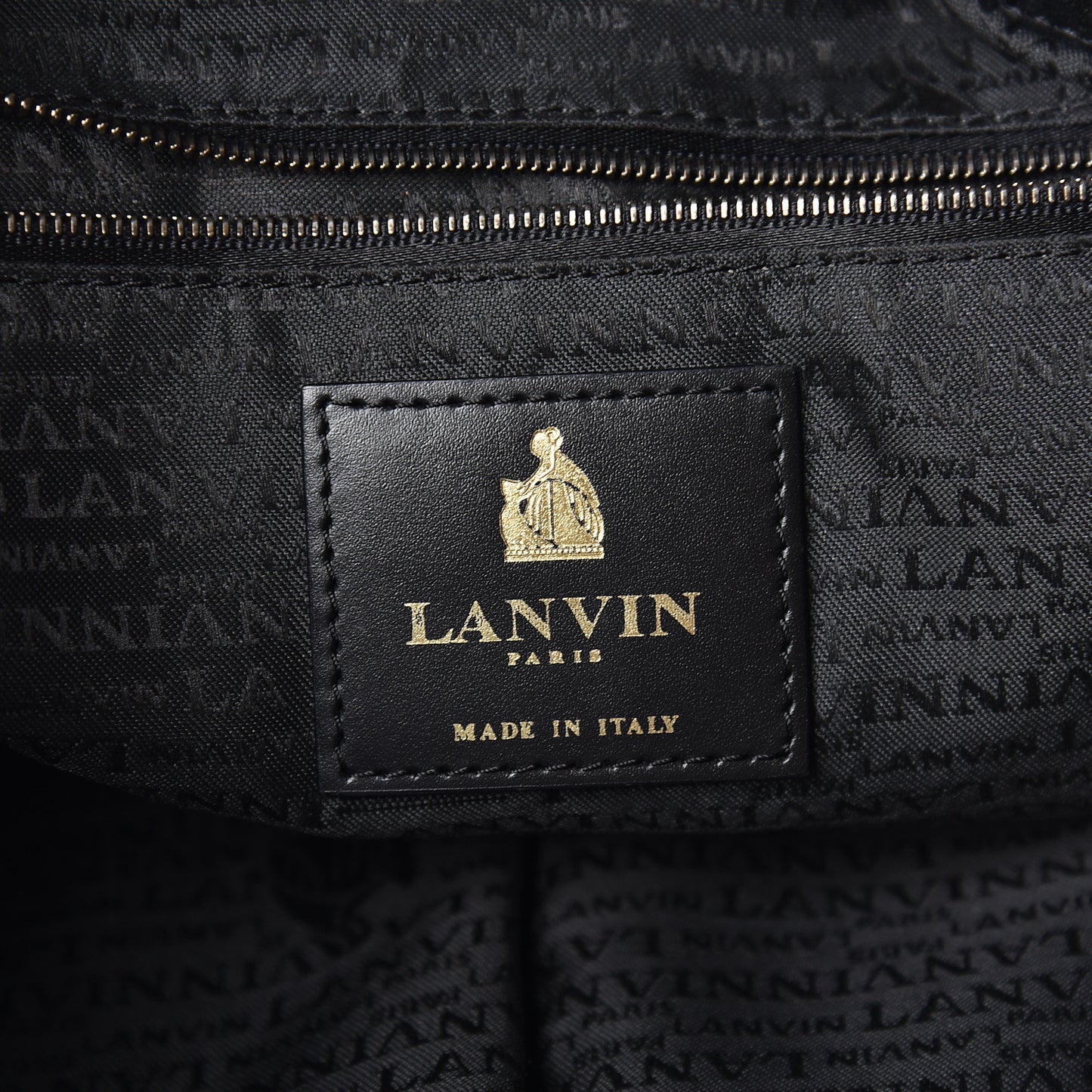 Lambskin Quilted Amalia Tote Black