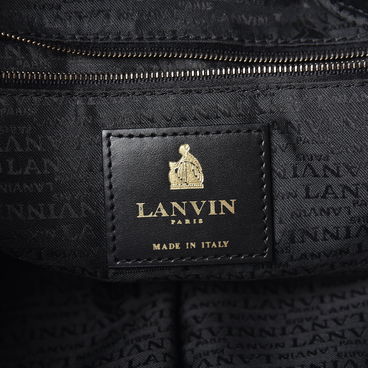 Lanvin Lambskin Quilted Amalia Tote Black 9 of 11