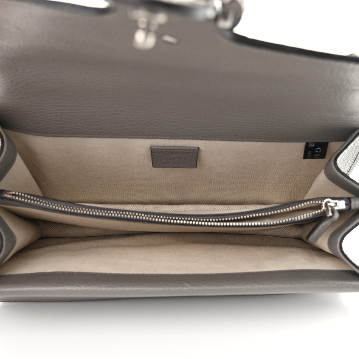 Pebbled Calfskin Small Dionysus Shoulder Bag Dusty Grey