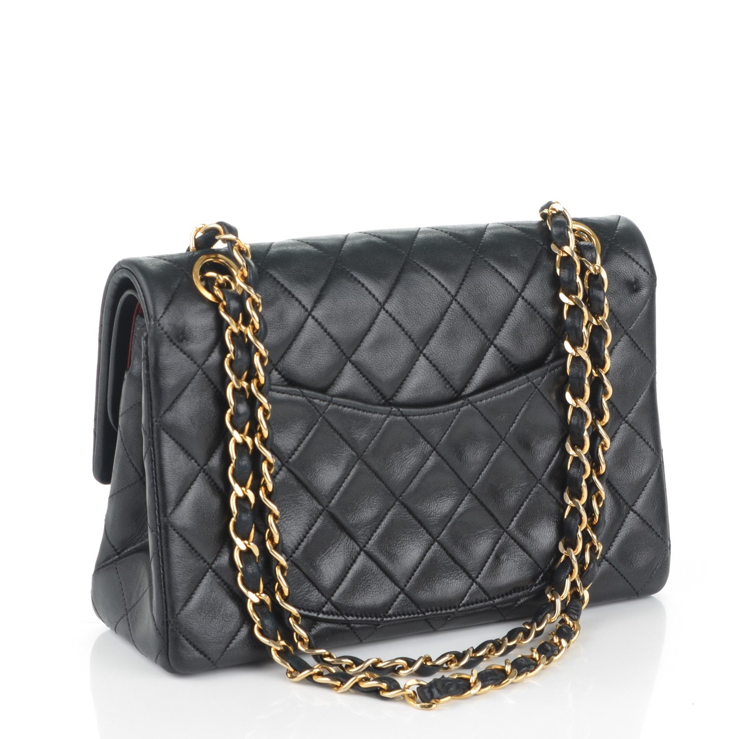 Chanel Lambskin Quilted Small Double Flap Black 3 of 11