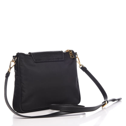 Prada Tessuto Nylon Saffiano Crossbody Bag Nero Black 3 of 13