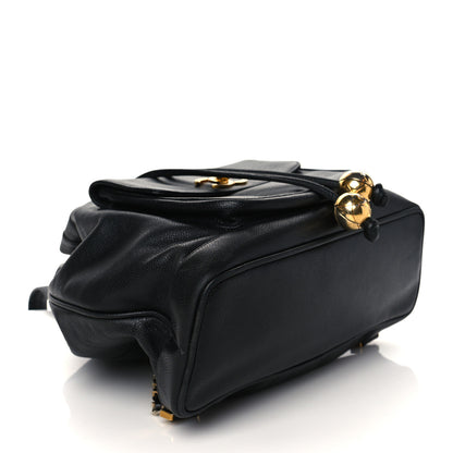Chanel Caviar Drawstring Backpack Bag Black 4 of 9