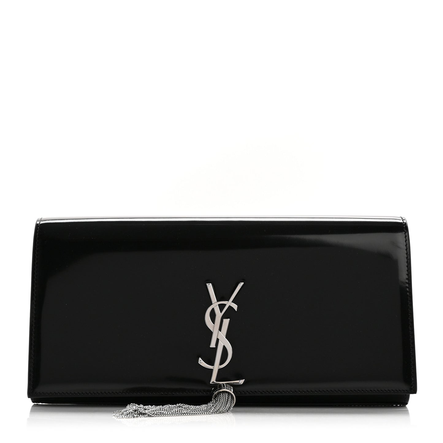Patent Cassandre Tassel Clutch Black