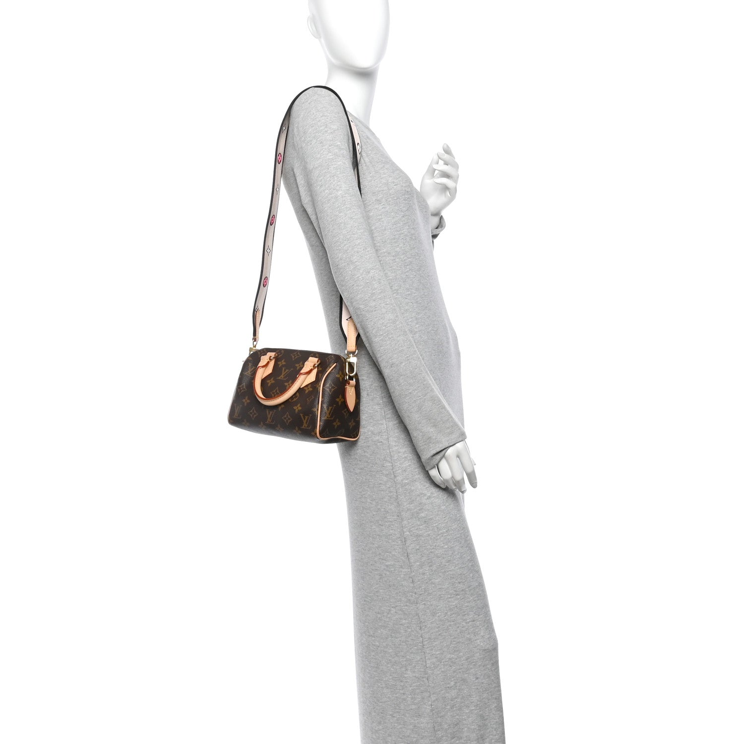 Louis Vuitton Monogram Speedy Bandouliere 20 Black 2 of 10