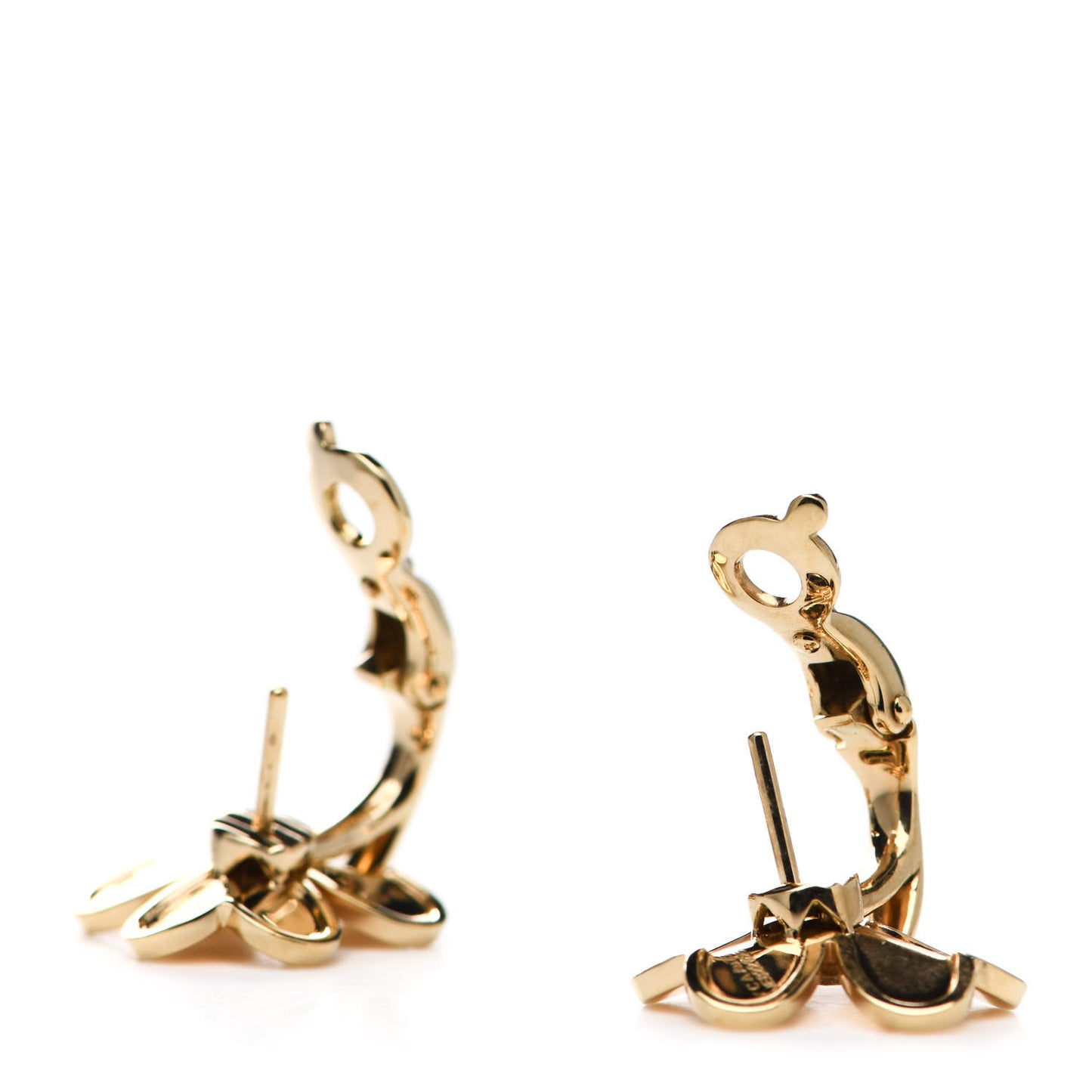 18K Yellow Gold Diamond Small Frivole Earrings
