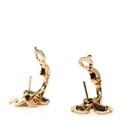 Van Cleef & Arpels 18K Yellow Gold Diamond Small Frivole Earrings 3 of 5