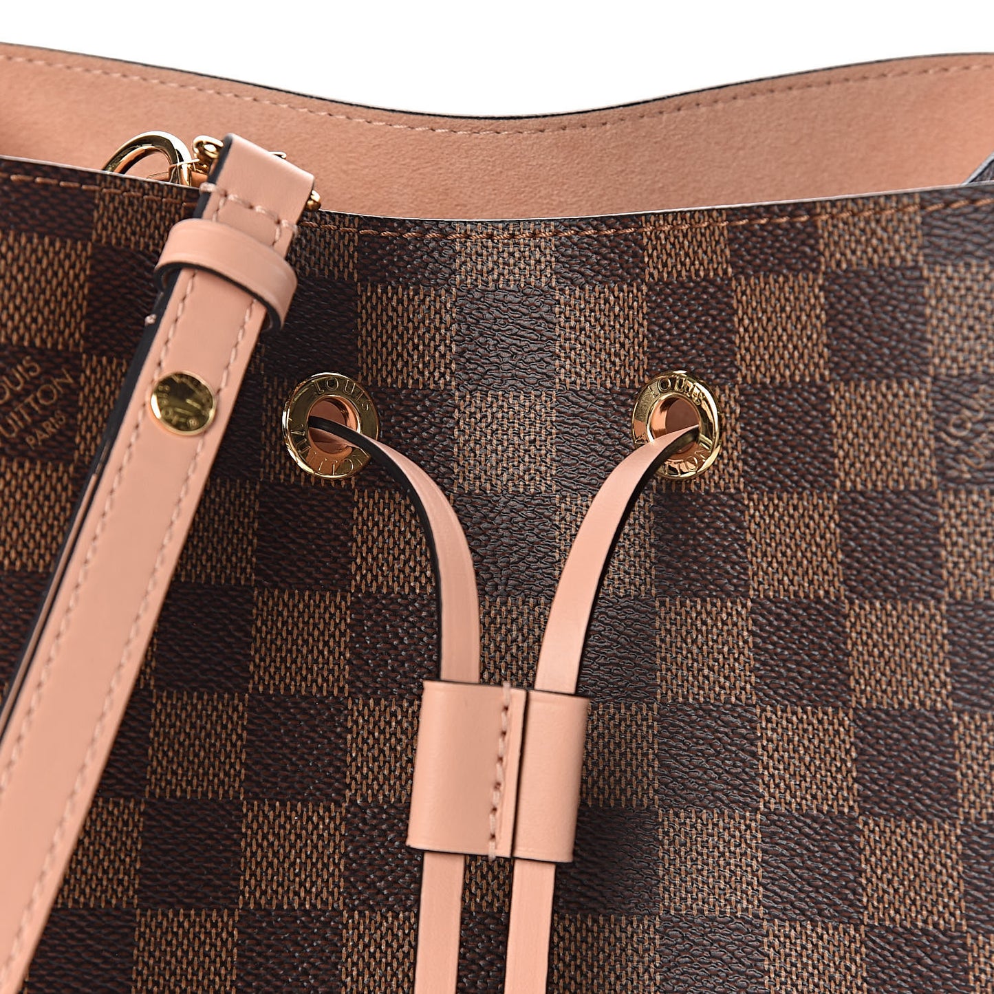 Damier Ebene Neonoe MM Venus Pink