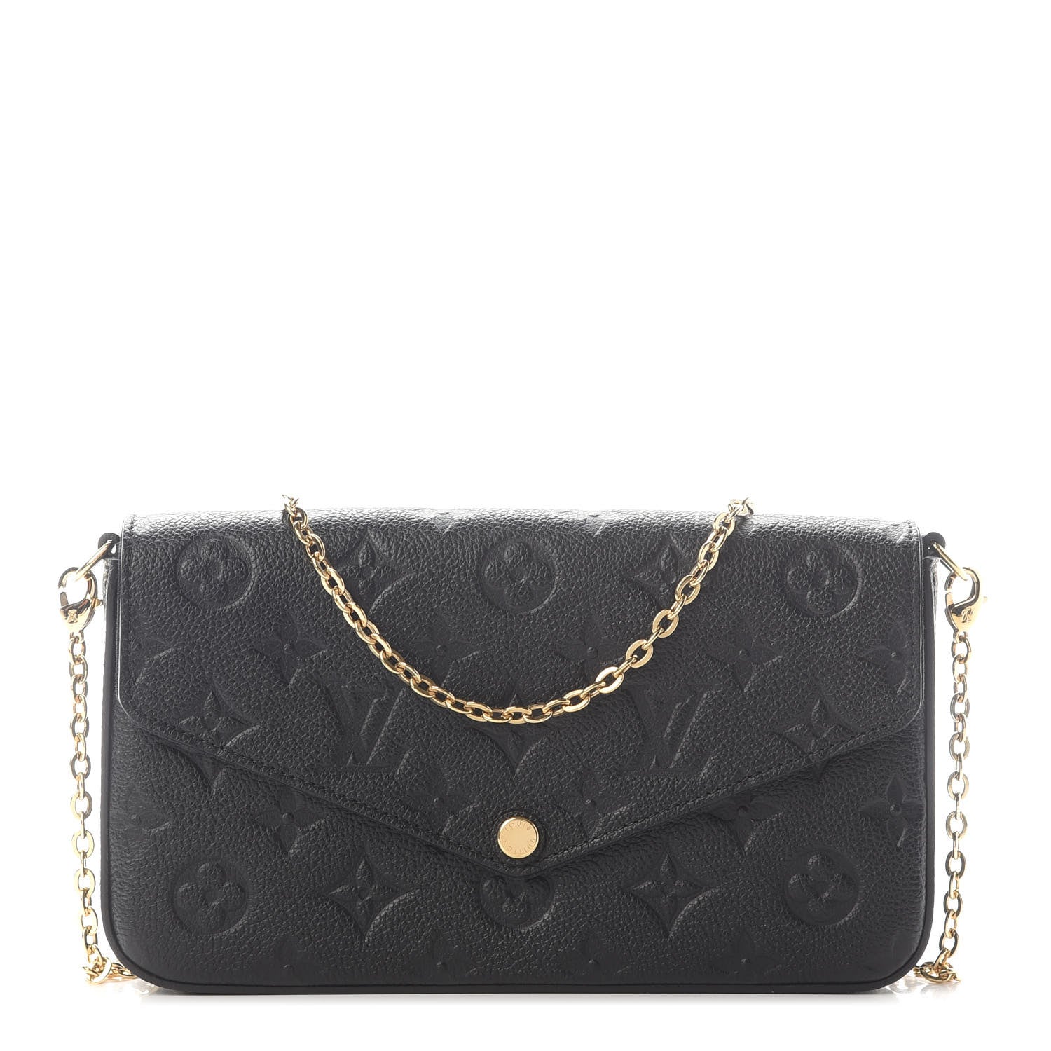 Louis Vuitton Empreinte Pochette Felicie Chain Wallet Black 1 of 11