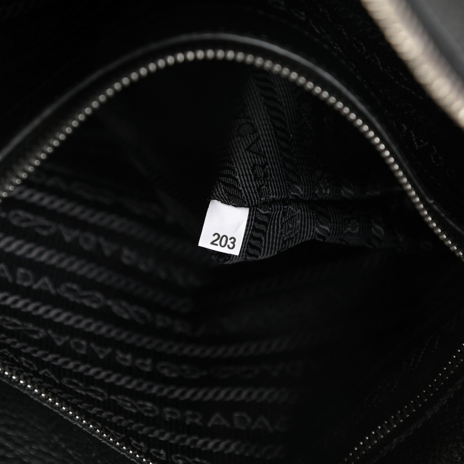 Prada Vitello Daino Tote Black 7 of 11