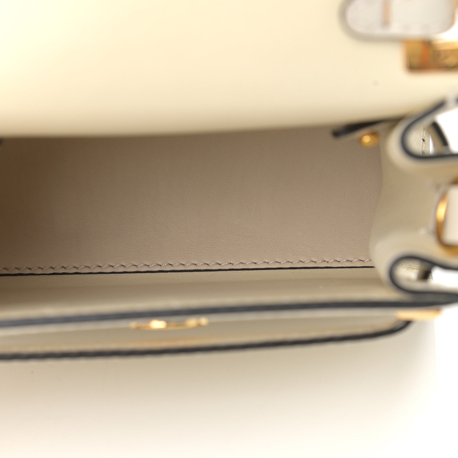 Valentino Garavani Vitello Micro My Rockstud Frame Bag Light Ivory 5 of 9