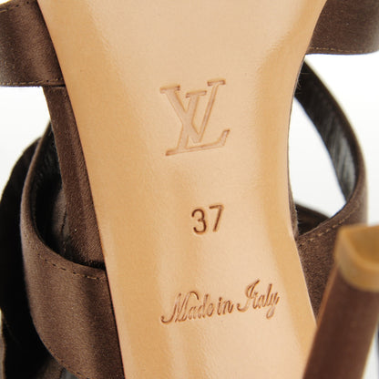 Louis Vuitton Satin Bora Bora Sandals 37 Taupe 8 of 8