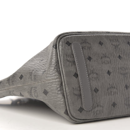 MCM Visetos Medium Reversible Shopper Tote Phantom Grey 6 of 14