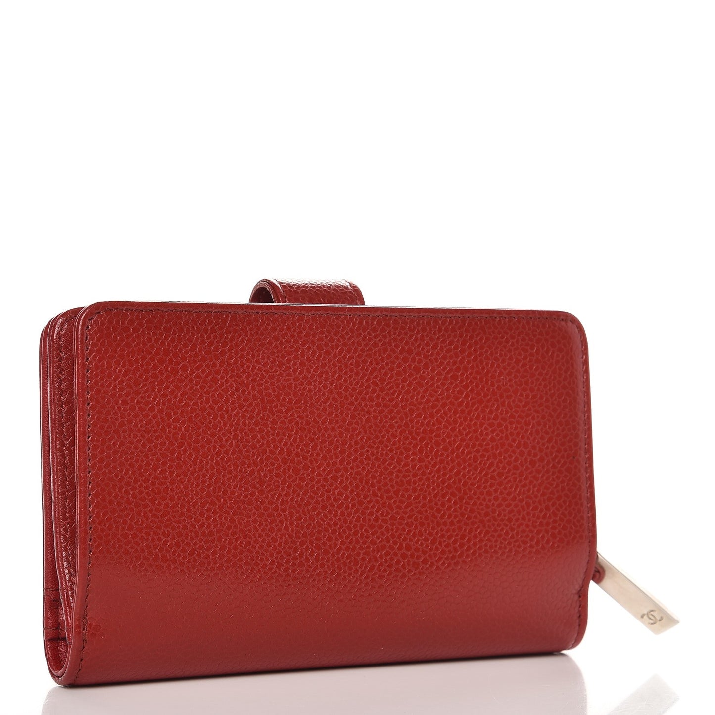 Caviar Timeless CC L-Zip Pocket Wallet Red