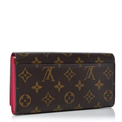 Louis Vuitton Monogram 2015 Christmas Animation Sarah Wallet Hibiscus 3 of 6
