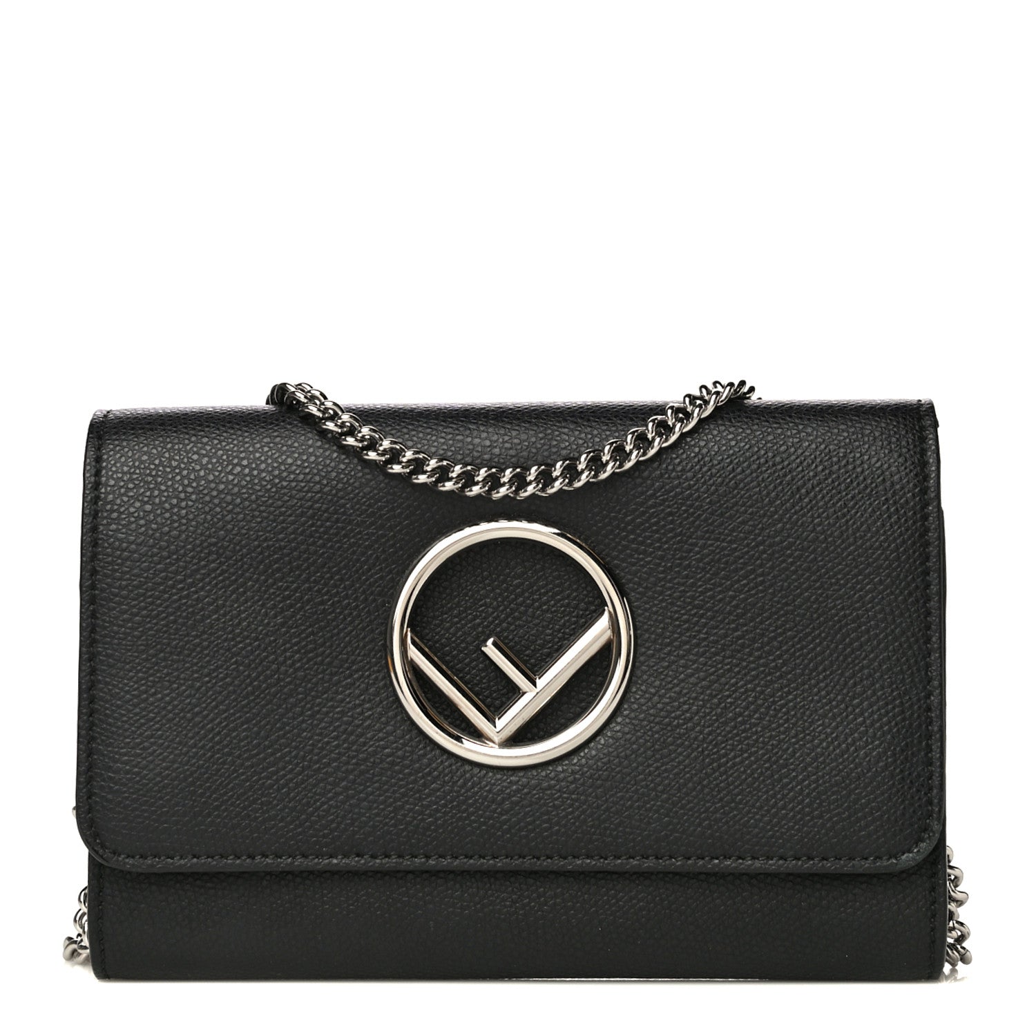 Fendi Vitello Cruise F is Fendi Wallet on Chain Black 1 of 17