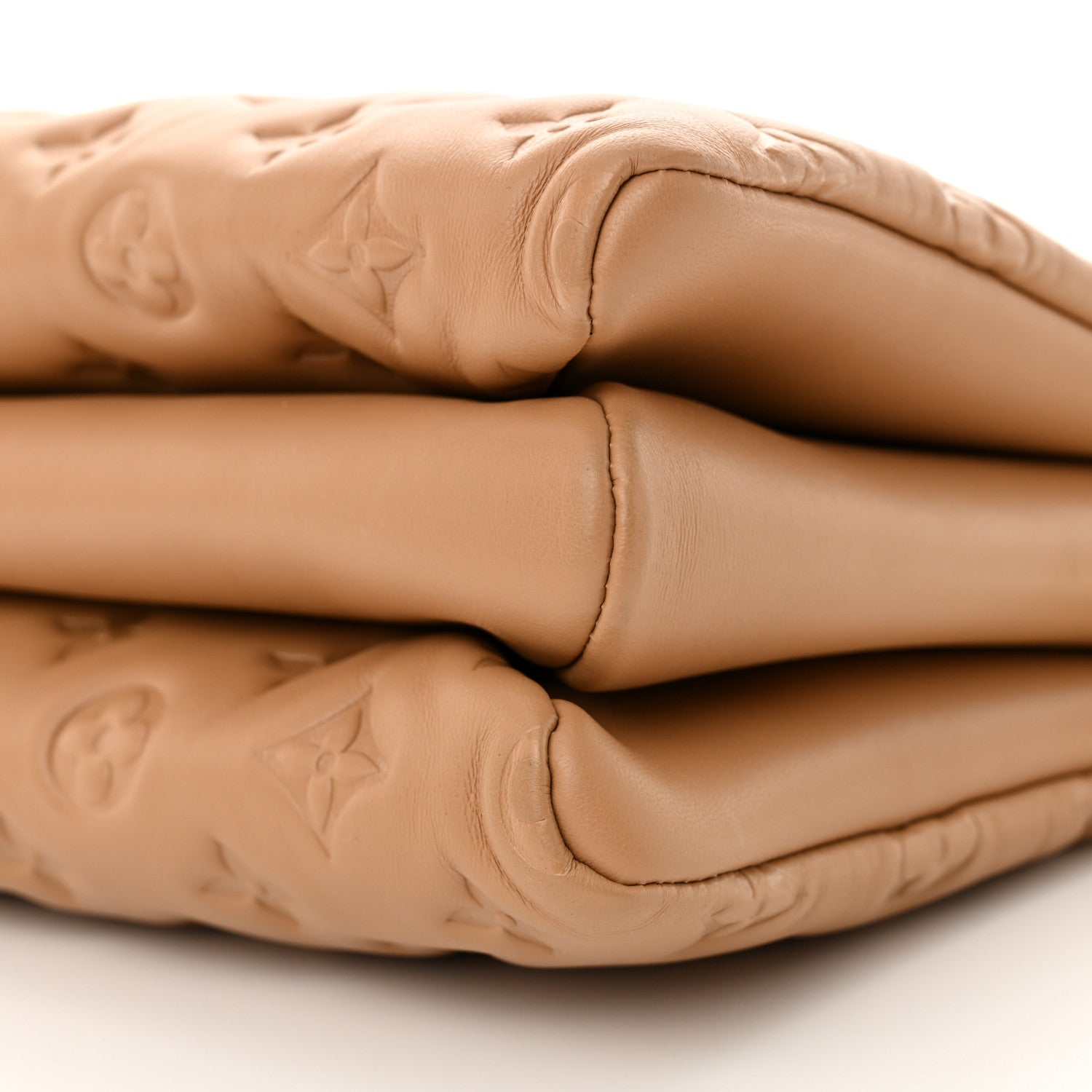 Louis Vuitton Lambskin Embossed Monogram Coussin PM Camel 9 of 9