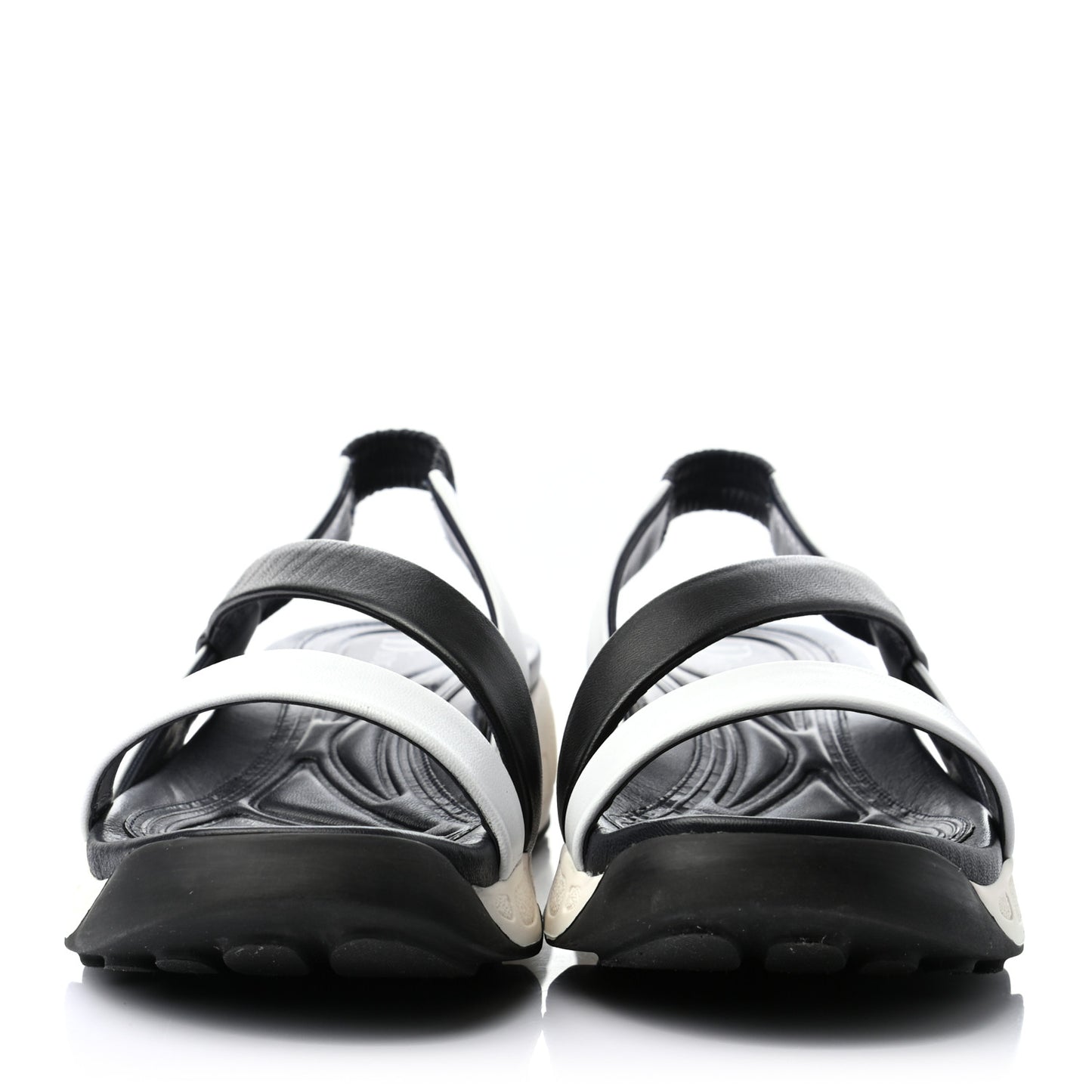 Lambskin Dior Pulse Sandals 39.5 Black Marine