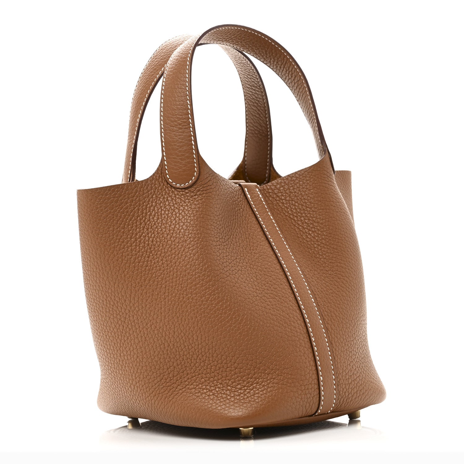 Hermes Taurillon Clemence Picotin Lock 18 PM Gold 3 of 11