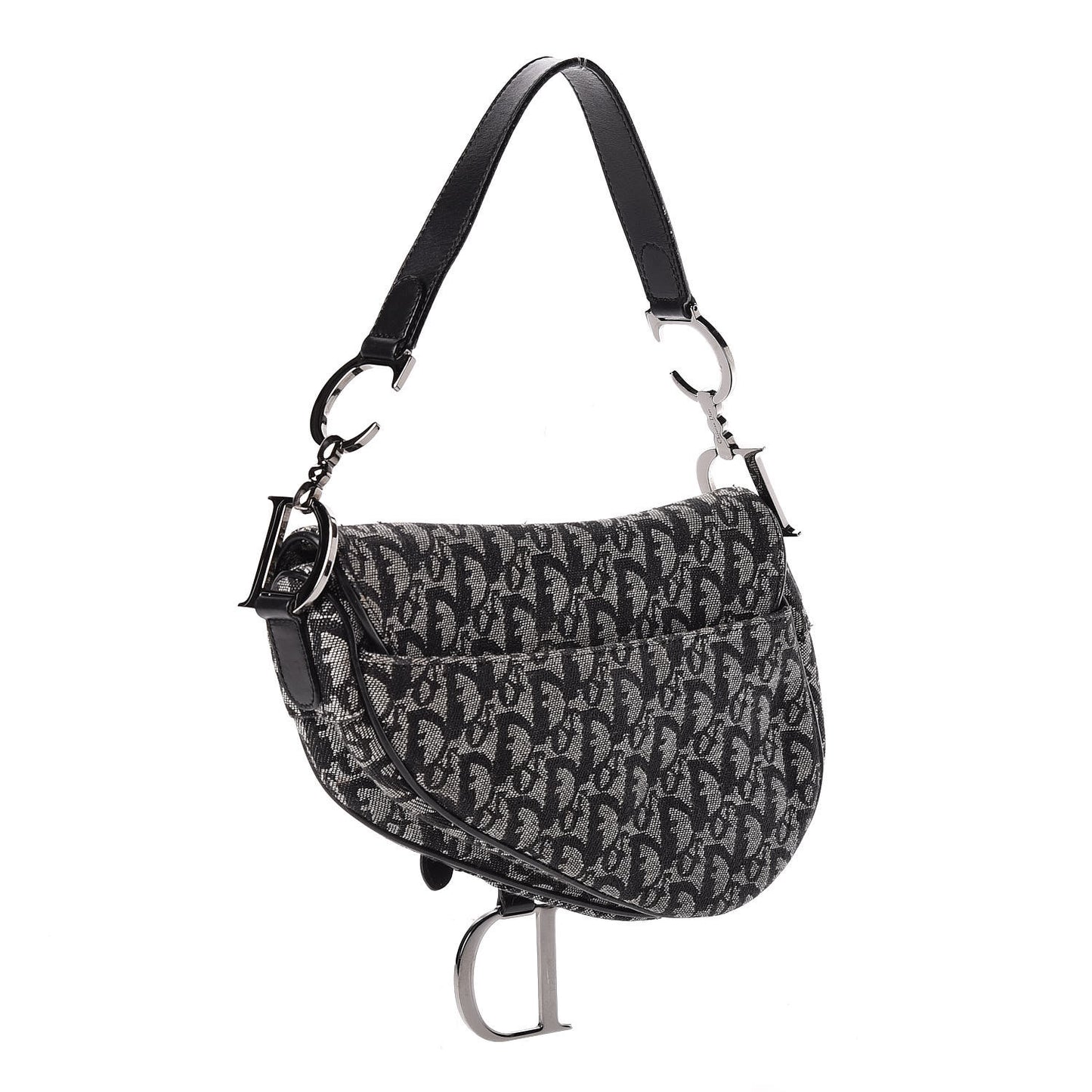 Monogram Saddle Bag Black