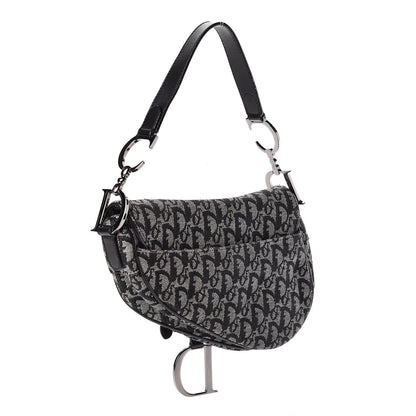 Christian Dior Monogram Saddle Bag Black 3 of 14