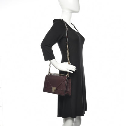 Christian Dior Grained Calfskin Medium Diorama Flap Bag Amaranth 2 of 12