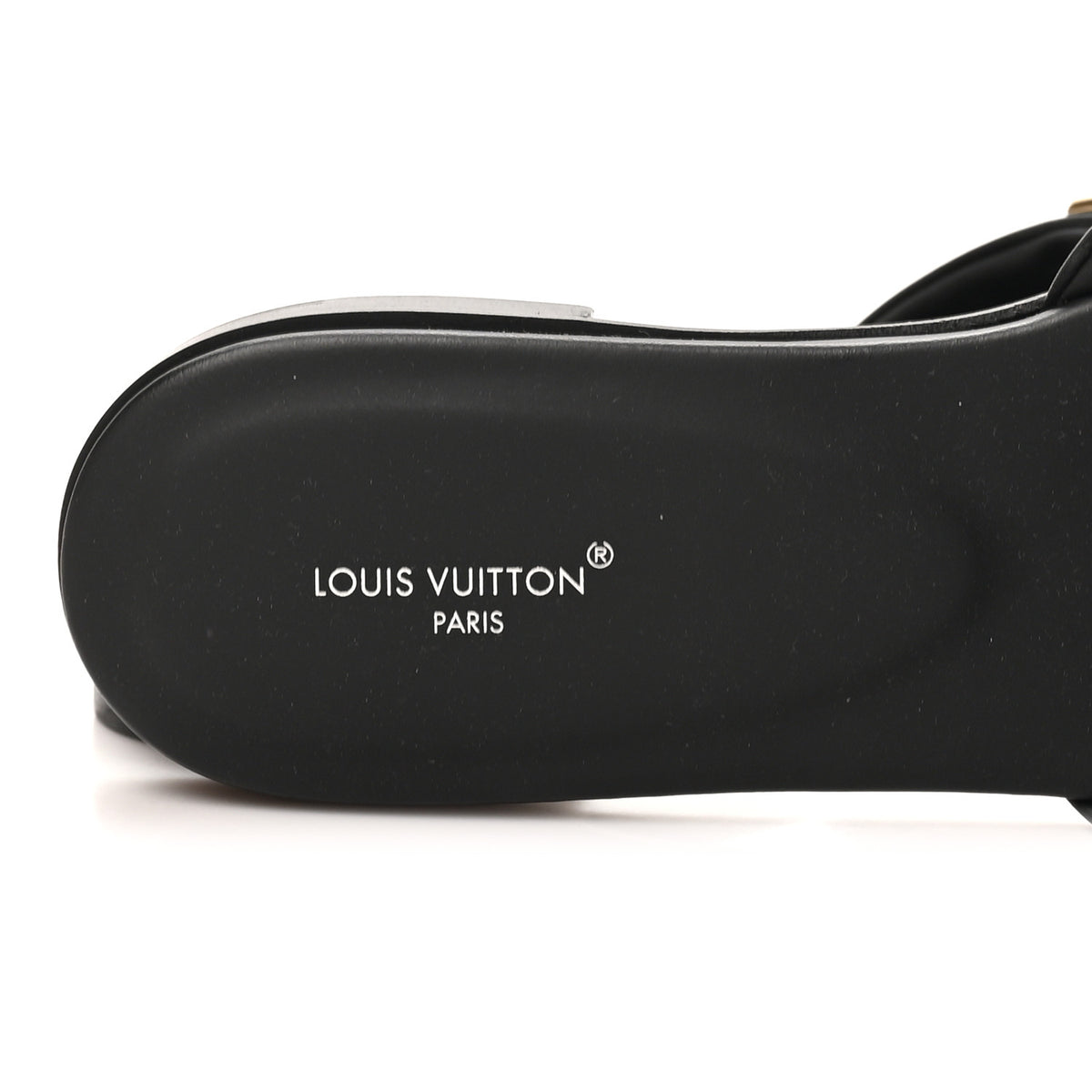 Louis Vuitton Calfskin LV Mare Flat Mule 37.5 Black 8 of 10