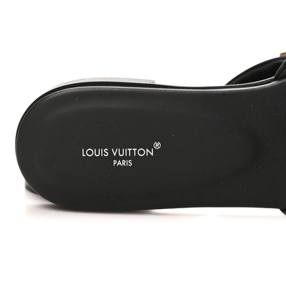 Louis Vuitton Calfskin LV Mare Flat Mule 37.5 Black 8 of 10