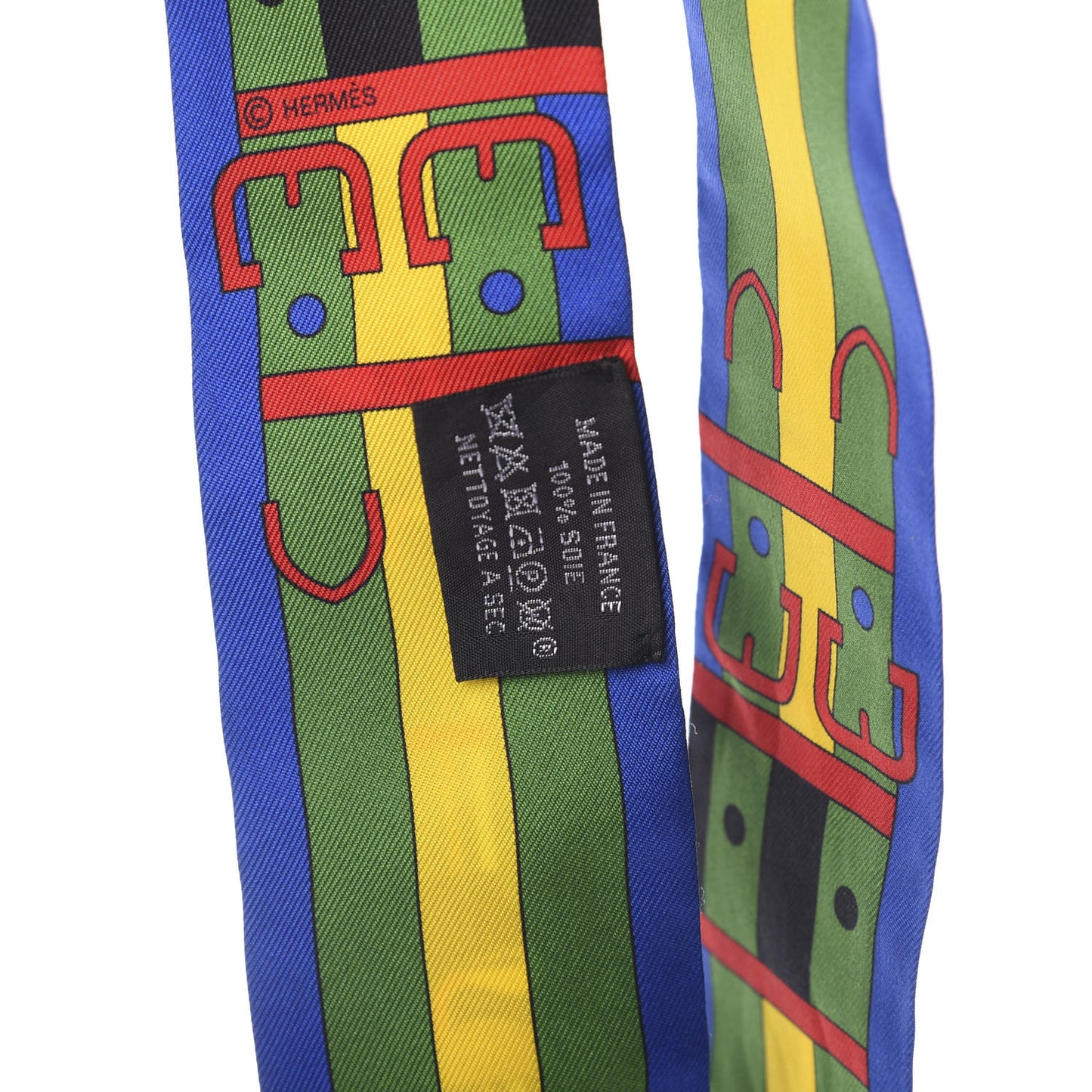 Silk Rocabar Twilly Bleu Royal Jaune Vert