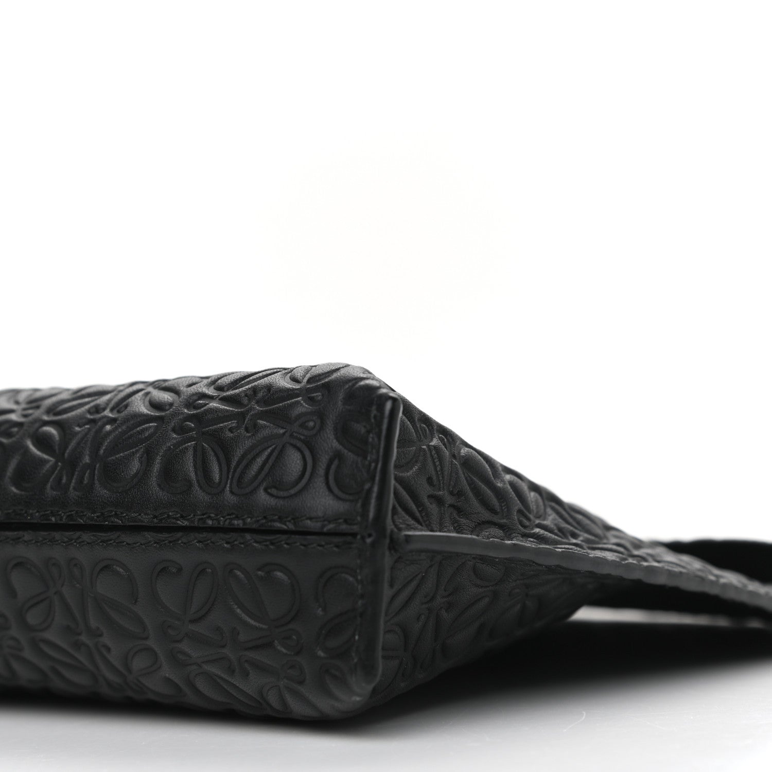 Loewe Calfskin Embossed Medium Repeat T Pouch Black 15 of 17