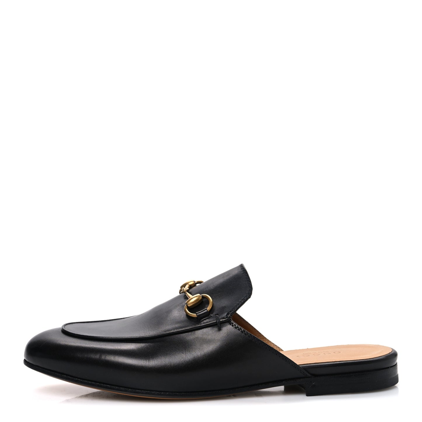 Calfskin Womens Princetown Slippers 36.5 Black
