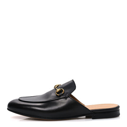 Gucci Calfskin Womens Princetown Slippers 36.5 Black 1 of 11