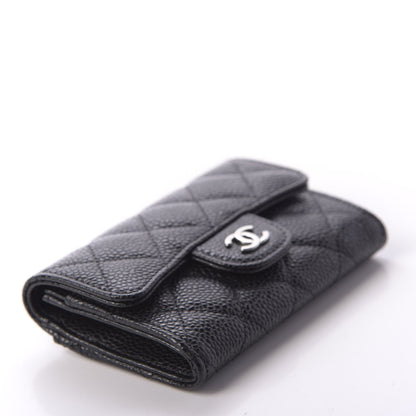Chanel Caviar Quilted Flap Card Holder Black 4 of 9