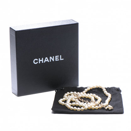 Chanel Classic 16 Inch Pearl Beaded CC Necklace 6 of 6