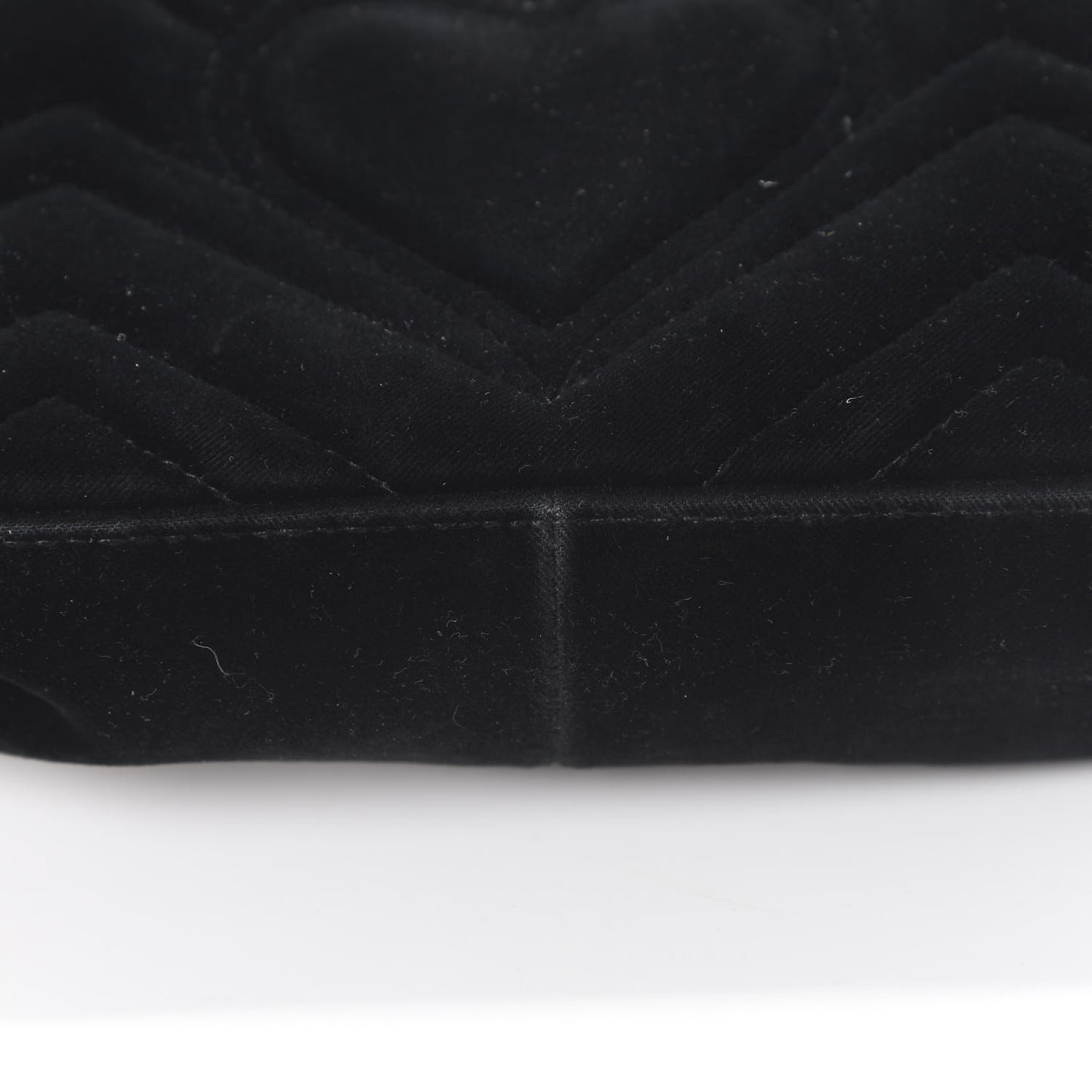 Velvet Matelasse Mini GG Marmont Shoulder Bag Black