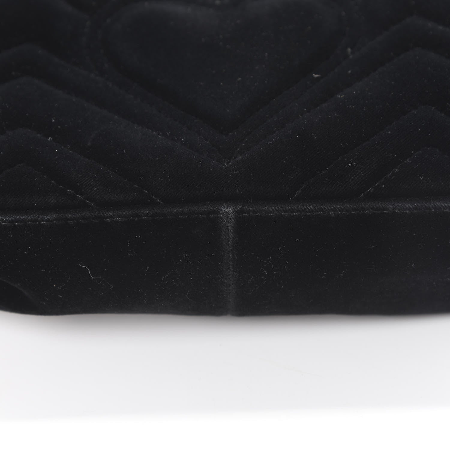 Gucci Velvet Matelasse Mini GG Marmont Shoulder Bag Black 15 of 20