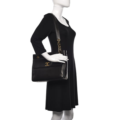 Chanel Lambskin Flap Shoulder Bag Black 2 of 10