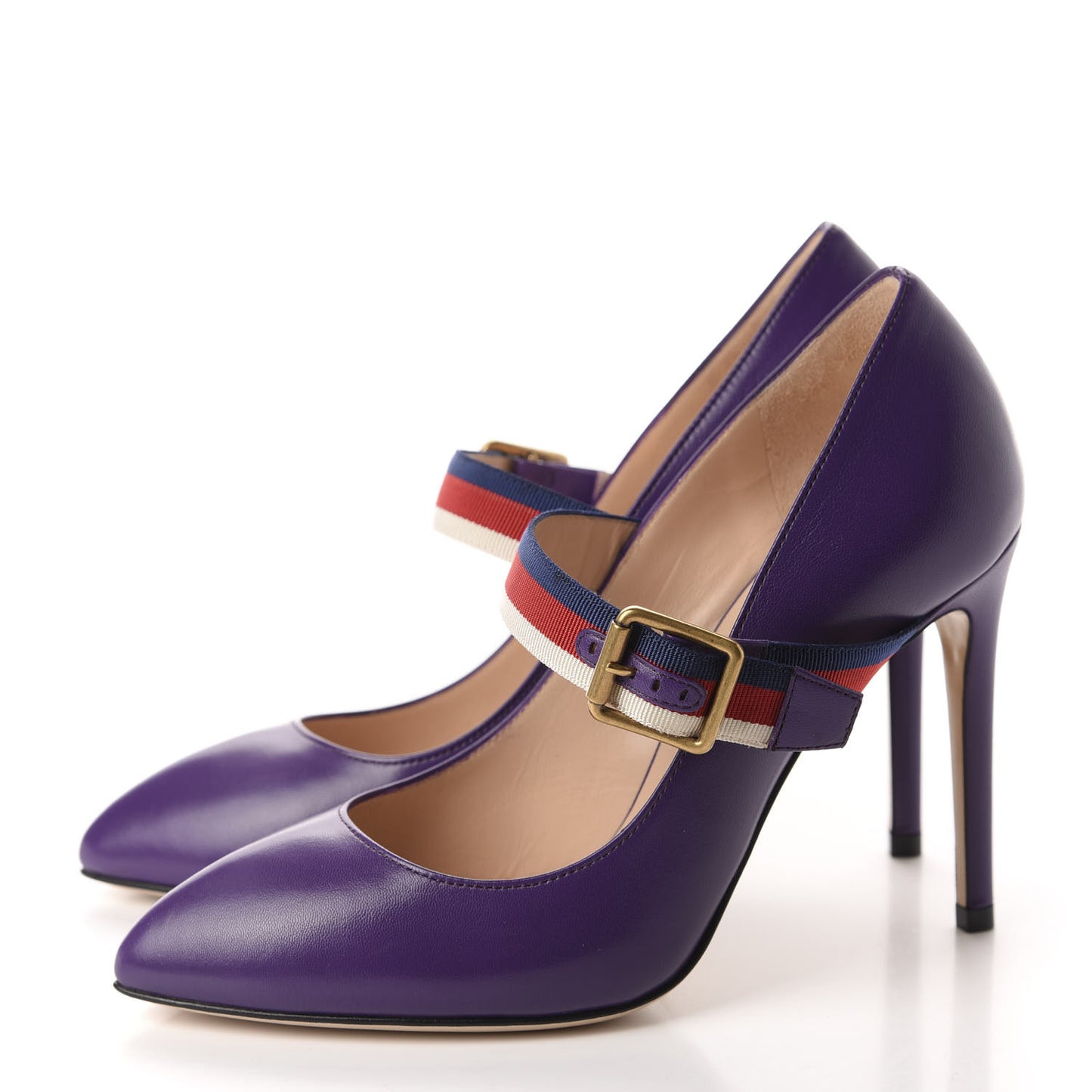 Malaga Kid Sylvie High Heel Pumps 36.5 Shine Purple