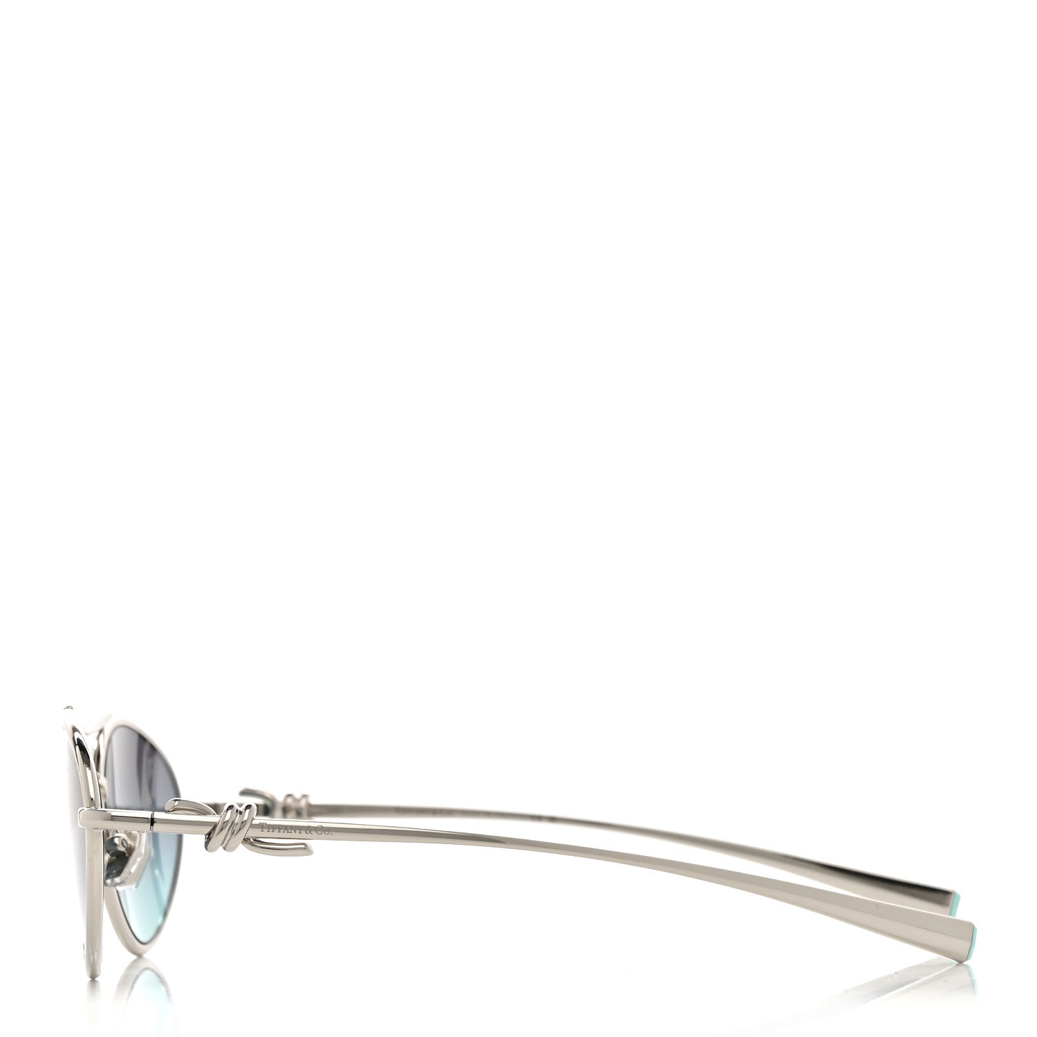 Tiffany Metal Knot Sunglasses TF3117 Silver 3 of 8