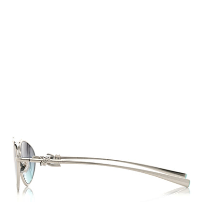 Tiffany Metal Knot Sunglasses TF3117 Silver 3 of 8