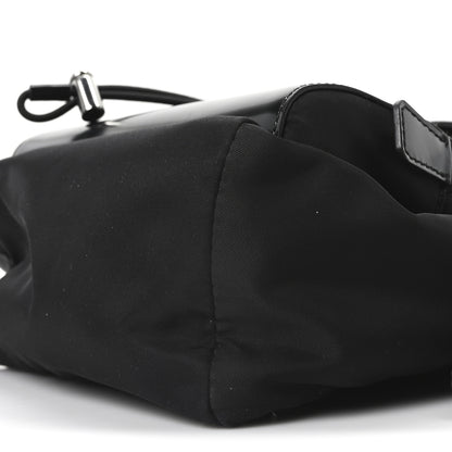 Prada Nylon Brushed Calfskin Mini Sling Backpack  Black 10 of 10