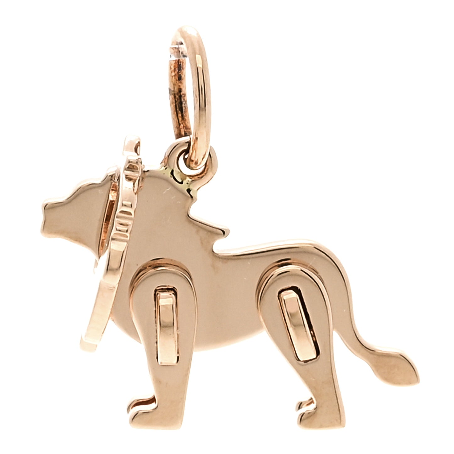 18K Rose Gold Save The Wild Lion Charm