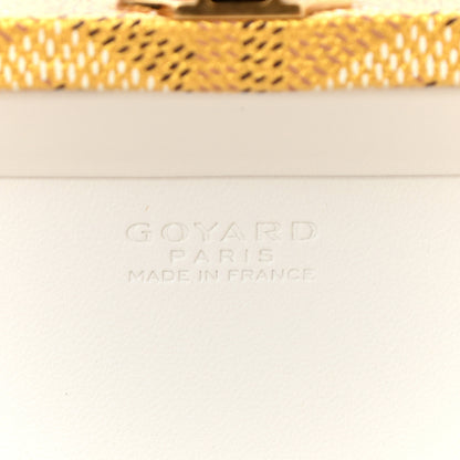 Goyard Goyardine Precious Metals Minaudiere Trunk Bag Gold 6 of 11